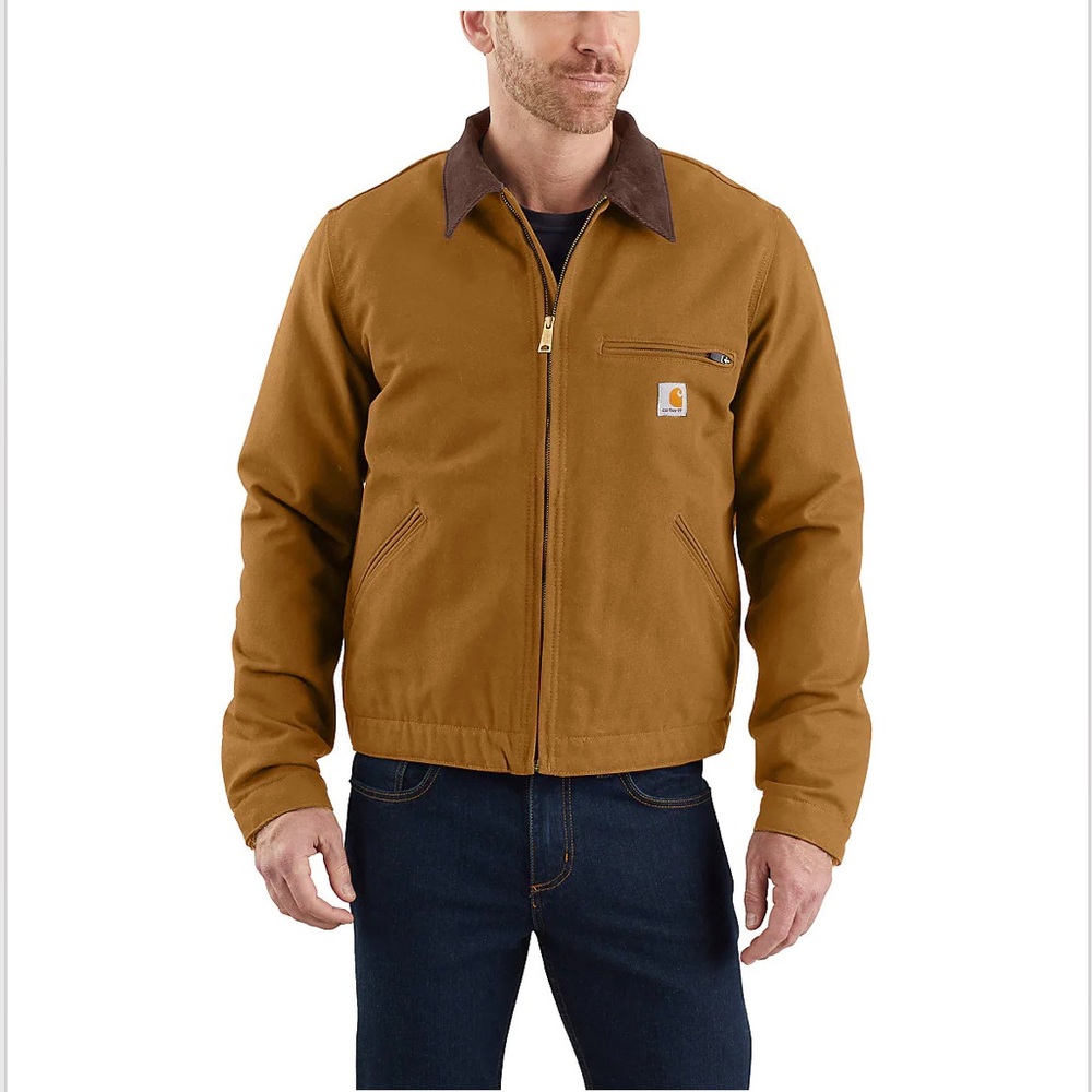 Carhartt RELAXED FIT DUCK BLANKET-LINED DETROIT JACKET - 1 WARM RATING